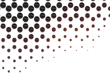Light red vector template with circles.