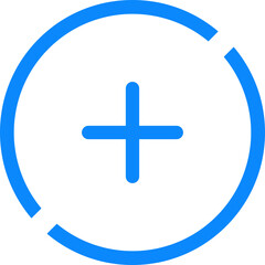 Fototapeta premium Add, plus flat icon