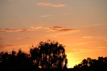 sunset in the mountains