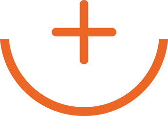 Fototapeta premium Add, plus flat icon