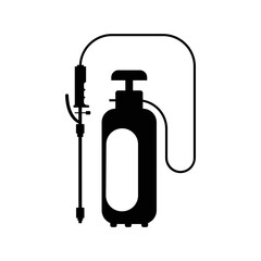 Pest control poison bottle Icon | Black Vector illustration |