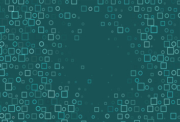 Light BLUE vector backdrop with dots, spots, cubes.