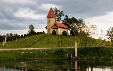 Church in the lake.