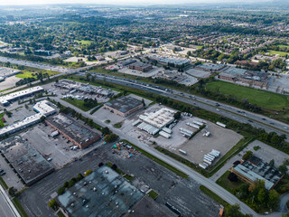 Barrie Cunndles Rd and highway 400 drone shots 