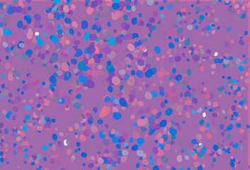 Fototapeta na wymiar Light Blue, Red vector pattern with bubble shapes.