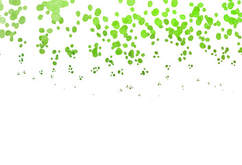 Light Green vector template with liquid shapes.