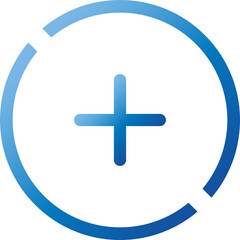 Fototapeta premium Add, plus flat icon 