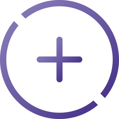 Obraz premium Add, plus flat icon 