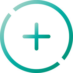 Add, plus flat icon 