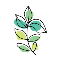 branch one line style