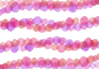Watercolor circle polka dots background for wrapping paper and fabrics and kids notebooks and accessories
