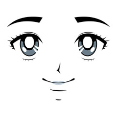 beauty anime face girl
