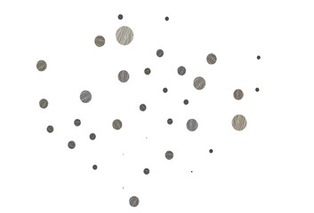 Light black vector pattern with spheres.