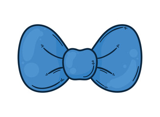 blue elegant bowtie accessory
