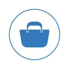 Supermarket grocery shopping purse icon | Circle version icon |
