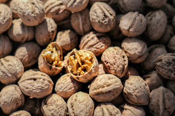 walnuts on a table