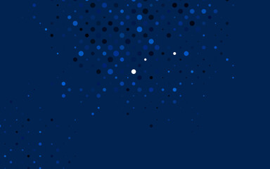 Light BLUE vector background with bubbles.