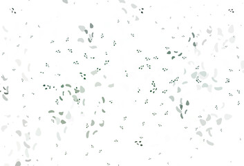 Light green vector template with memphis shapes.