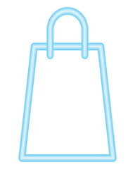 shopping bag neon light