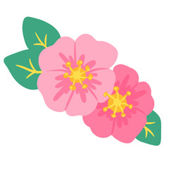 the plant is drawn in the cartoon style. a funny simple image is suitable for a positive different design. summer set of elements