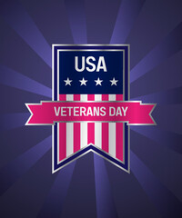 Badge veteran day shield
