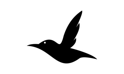 silhouette bird fly logo
