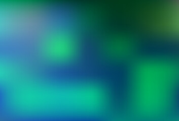 Light Blue, Green vector glossy bokeh pattern.