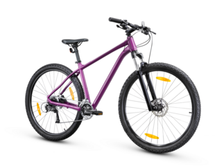 Mountain bike isolated on white background. Side view