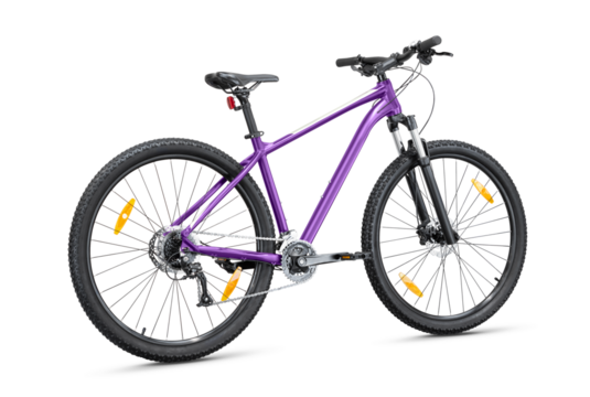 Mountain bike isolated on white background. Side view