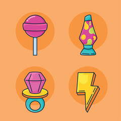 four 90s culture icons