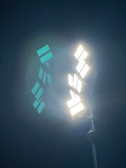 Spotlight. Light at night..