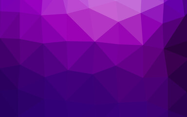 Obraz premium Dark Purple vector polygonal background.