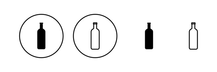 Bottle icon vector. bottle sign and symbol