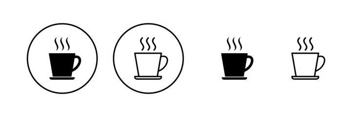 coffee cup icon vector. cup a coffee sign and symbol