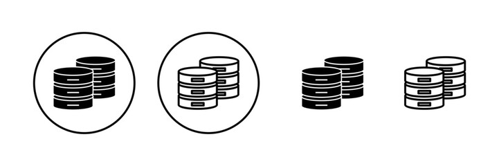 Database icon vector. database sign and symbol