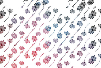 Light Blue, Red vector hand painted texture.
