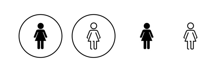 Female icon vector. woman sign and symbol