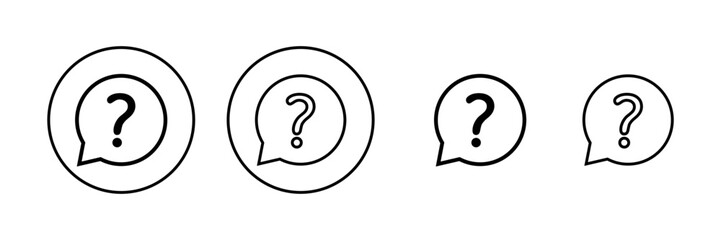 Question icon vector. question mark sign and symbol