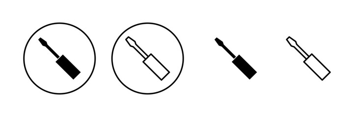 Screwdriver icon vector.tools sign and symbol