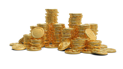 3D  dollar coins A011