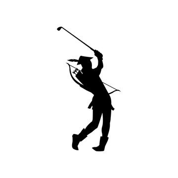 Illustration Vector Graphic of Golf player design