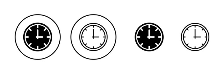 Clock icon vector. Time sign and symbol. watch icon