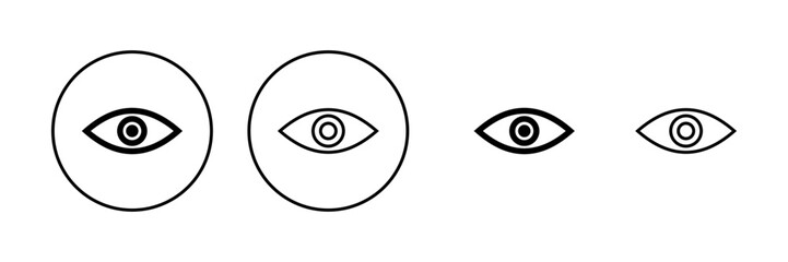 Eye icon vector. Eye sign and symbol. Look and Vision icon.