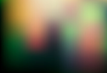 Dark Green vector blurred shine abstract pattern.