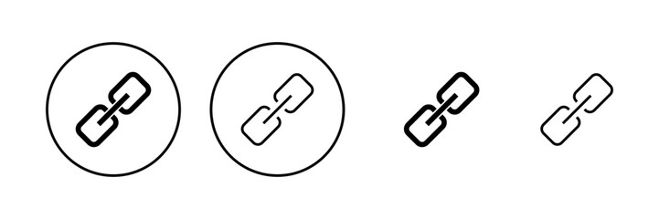 Link icon vector. Hyperlink chain sign and symbol