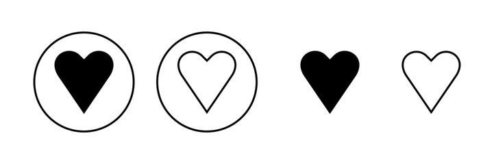 Love icon vector. Heart sign and symbol. Like icon vector.