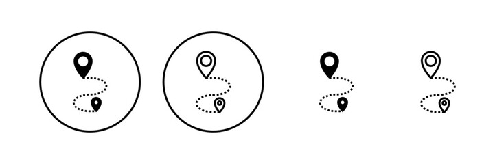 Maps and pin icon vector. location sign and symbol. geo locate, pointer icon.