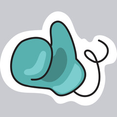 hello stickers vectors