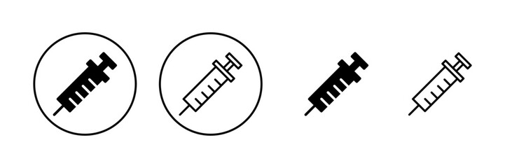 Syringe icon vector. injection sign and symbol.vaccine icon