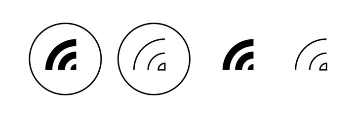 Wifi icon vector. signal sign and symbol. Wireless  icon